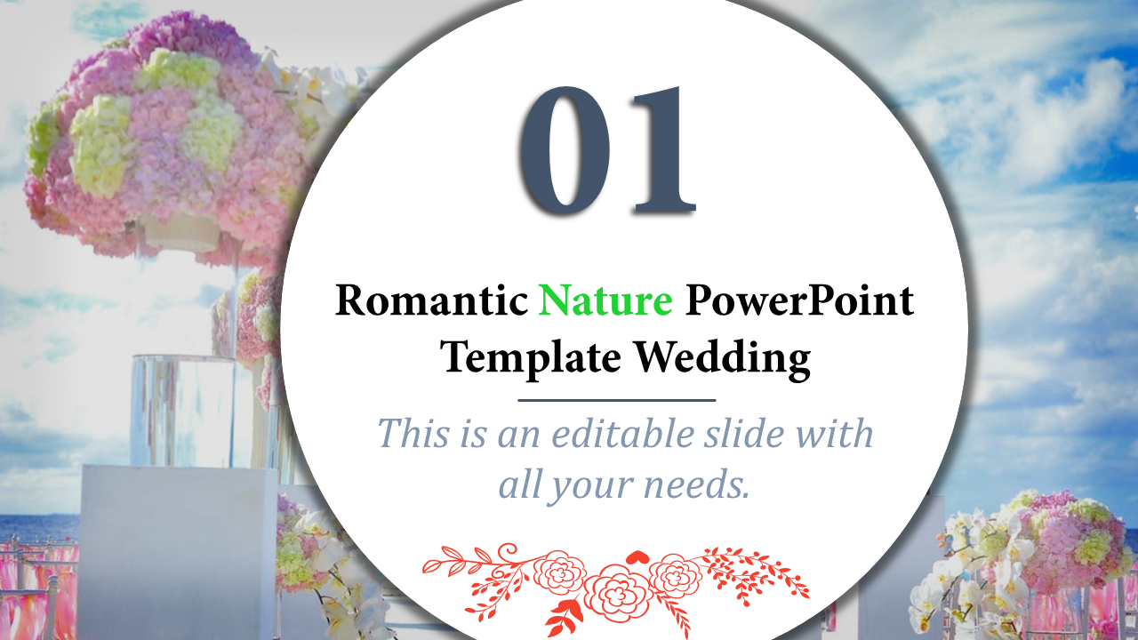 nature powerpoint template-Romantic Nature PowerPoint Template Wedding